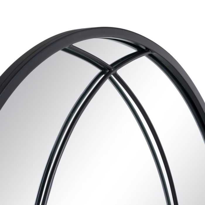 Espejo de pared 80 x 2,5 x 120 cm Negro Metal Ventana 5 Espejo de pared 80 x 2,5 x 120 cm Negro Metal Ventana 5