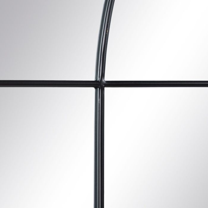 Espejo de pared 80 x 2,5 x 120 cm Negro Metal Ventana 4 Espejo de pared 80 x 2,5 x 120 cm Negro Metal Ventana 4