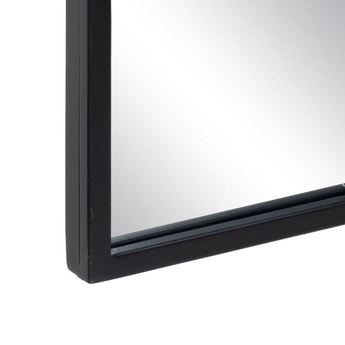 Espejo de pared 80 x 2,5 x 120 cm Negro Metal Ventana 3 Espejo de pared 80 x 2,5 x 120 cm Negro Metal Ventana 3