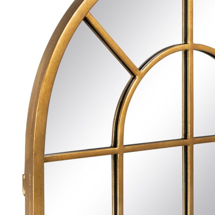 Espejo de pared 65 x 2,5 x 110 cm Dorado Metal Ventana 5 Espejo de pared 65 x 2,5 x 110 cm Dorado Metal Ventana 5
