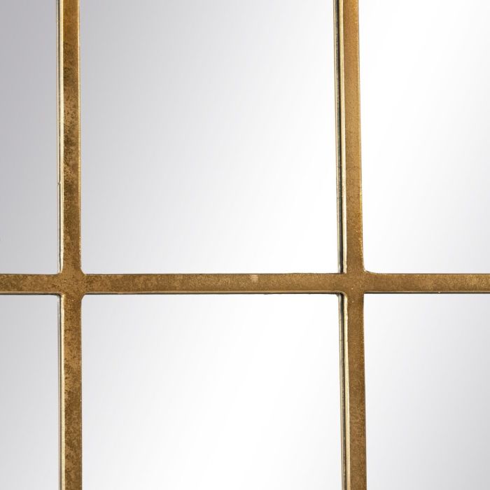 Espejo de pared 65 x 2,5 x 110 cm Dorado Metal Ventana 4