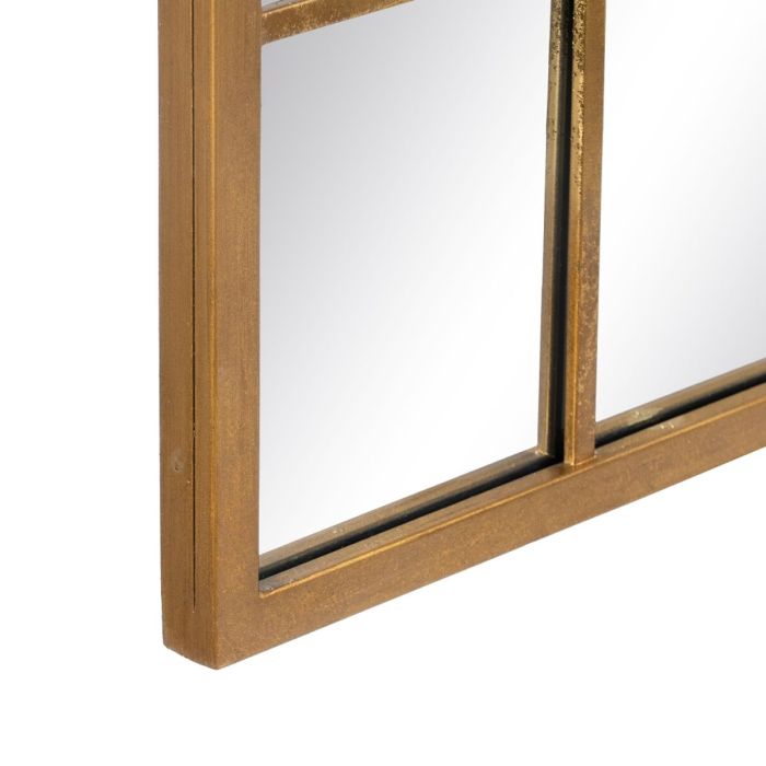 Espejo de pared 65 x 2,5 x 110 cm Dorado Metal Ventana 3