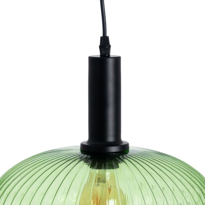 Lámpara de Techo Cristal Metal Verde 30 x 30 x 26 cm 4