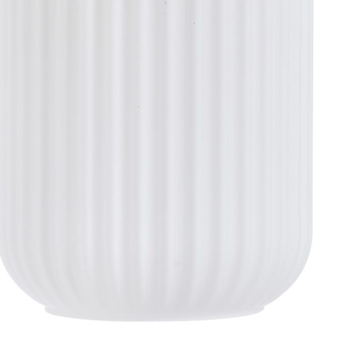 Lámpara de Techo Cristal Natural Metal Blanco 14 x 14 x 32 cm 3
