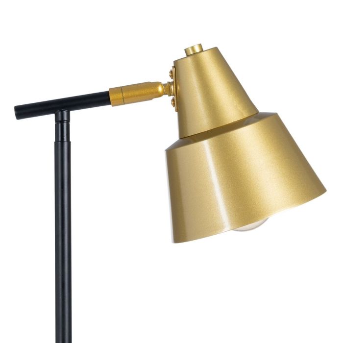 Lámpara de Pie 28 x 28 x 150 cm Negro Dorado Metal 6