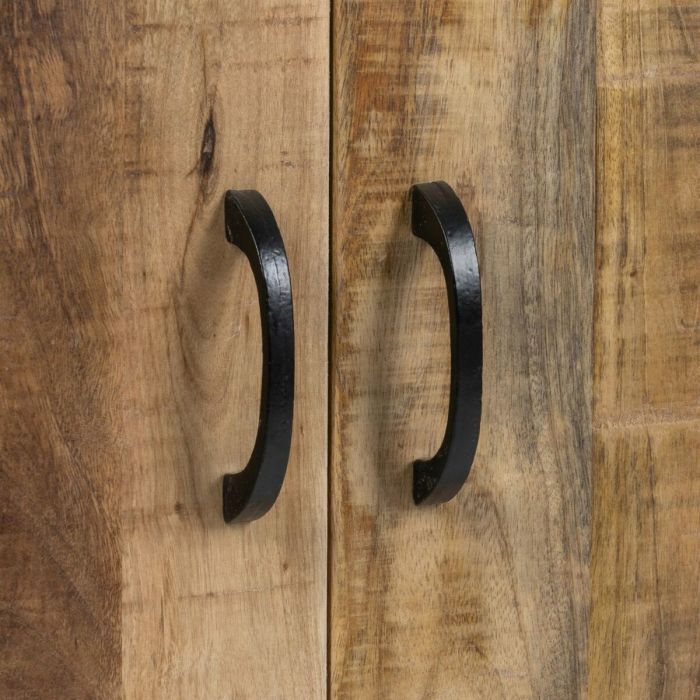 Armario MANGO 85 x 40 x 130 cm Natural Negro Madera Hierro 6 Armario MANGO 85 x 40 x 130 cm Natural Negro Madera Hierro 6