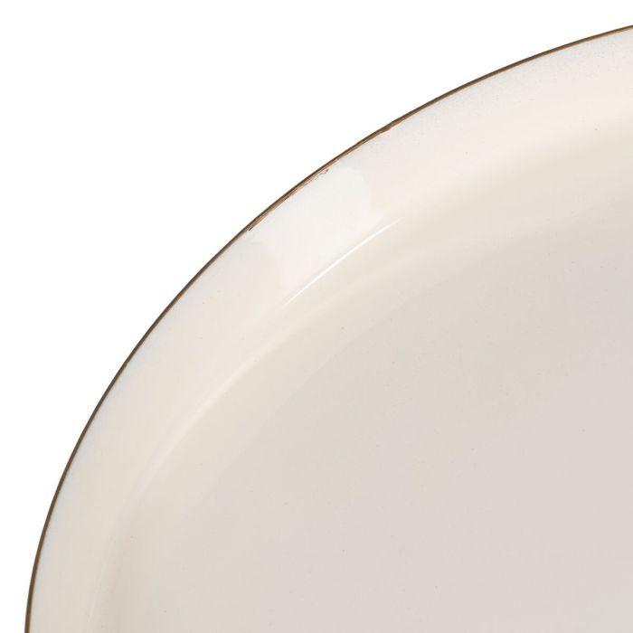 Mesa auxiliar Dorado Blanco Hierro 30 x 30 x 44 cm 3 Mesa auxiliar Dorado Blanco Hierro 30 x 30 x 44 cm 3