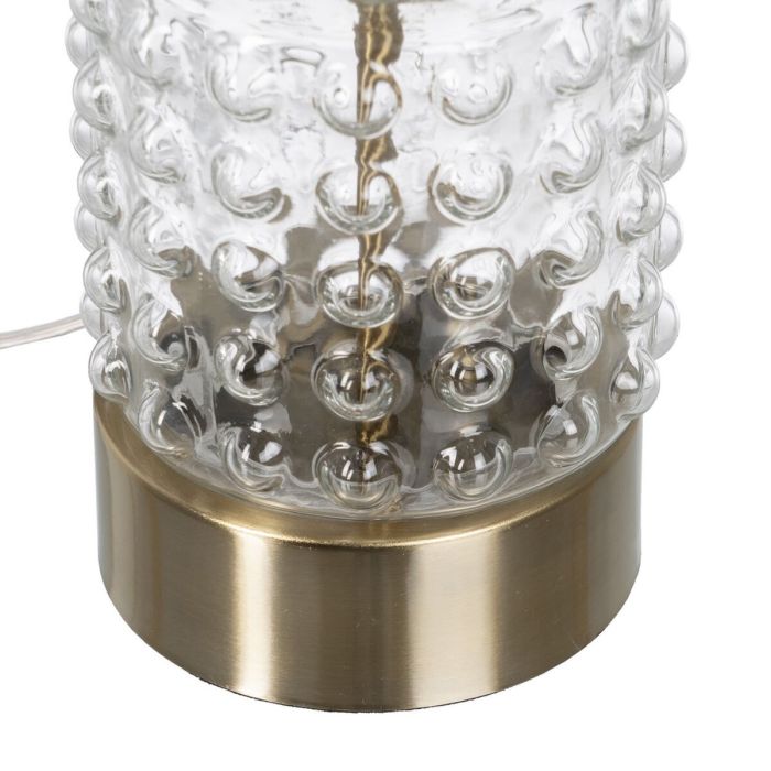 Lámpara de mesa Blanco Dorado Algodón Metal Cristal Latón Hierro 40 W 220 V 240 V 220-240 V 23 x 23 x 51 cm 4