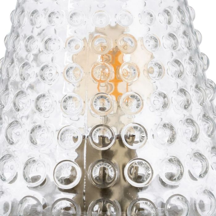 Lámpara de mesa Dorado Metal Cristal Latón Hierro 40 W 220 V 240 V 220-240 V 18 x 18 x 23 cm 4