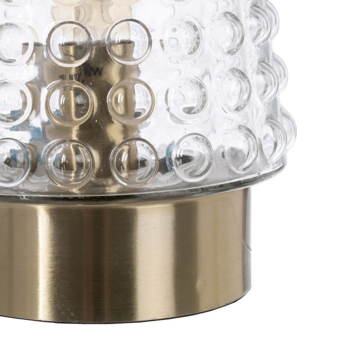 Lámpara de mesa Dorado Metal Cristal Latón Hierro 40 W 220 V 240 V 220-240 V 17 x 17 x 26 cm 2