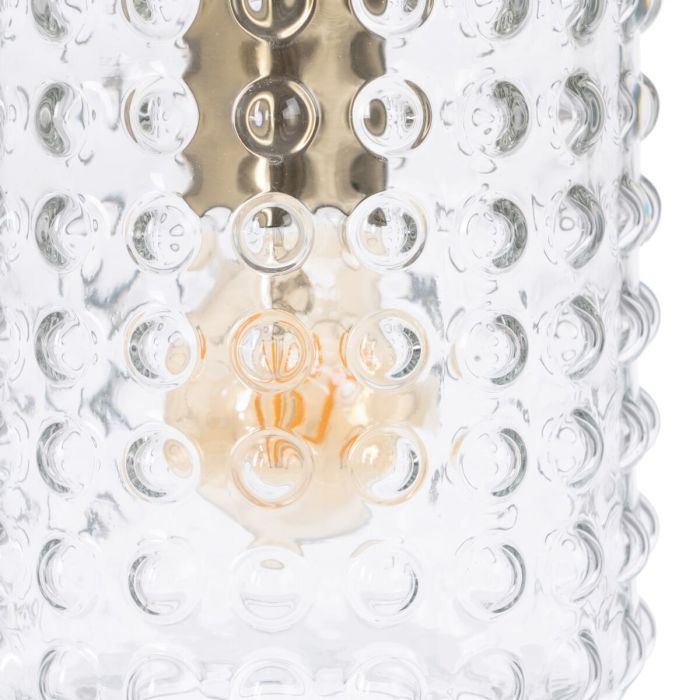 Lámpara de Techo Cristal Metal 16 x 16 x 28 cm 3