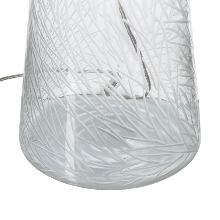 Lámpara de mesa Blanco Dorado Algodón Metal Cristal Latón Hierro 40 W 220 V 240 V 220-240 V 35 x 35 x 63 cm 4