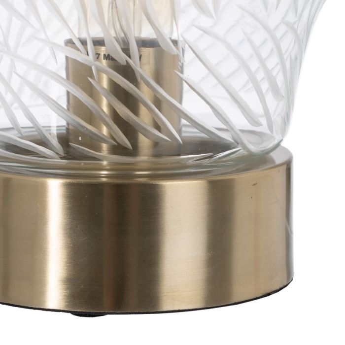 Lámpara de mesa Dorado Metal Cristal Latón Hierro 40 W 220 V 240 V 220-240 V 18 x 18 x 25 cm 2