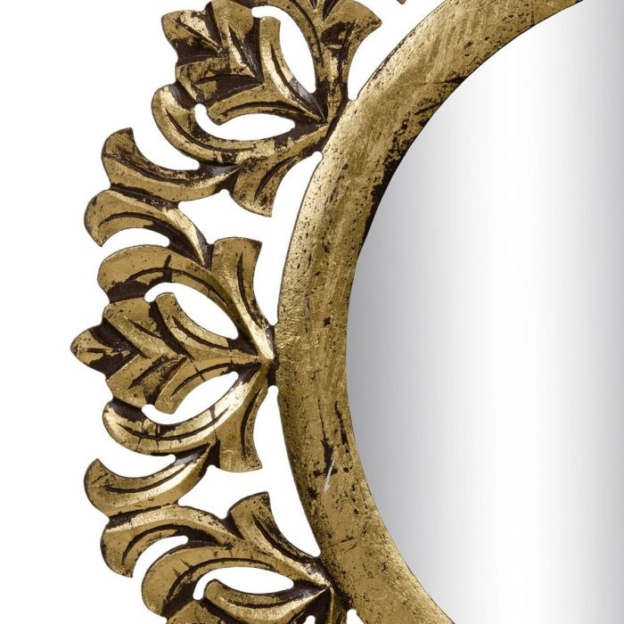 Espejo de pared 76 x 1,75 x 76 cm Dorado DMF 4 Espejo de pared 76 x 1,75 x 76 cm Dorado DMF 4