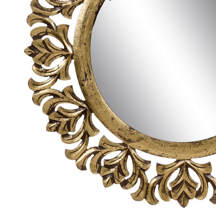 Espejo de pared 76 x 1,75 x 76 cm Dorado DMF 3 Espejo de pared 76 x 1,75 x 76 cm Dorado DMF 3