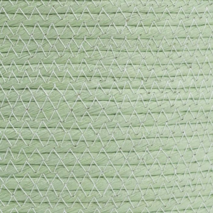 Juego de Cestos Cuerda Verde Claro 48 x 48 x 42 cm (3 Piezas) 2