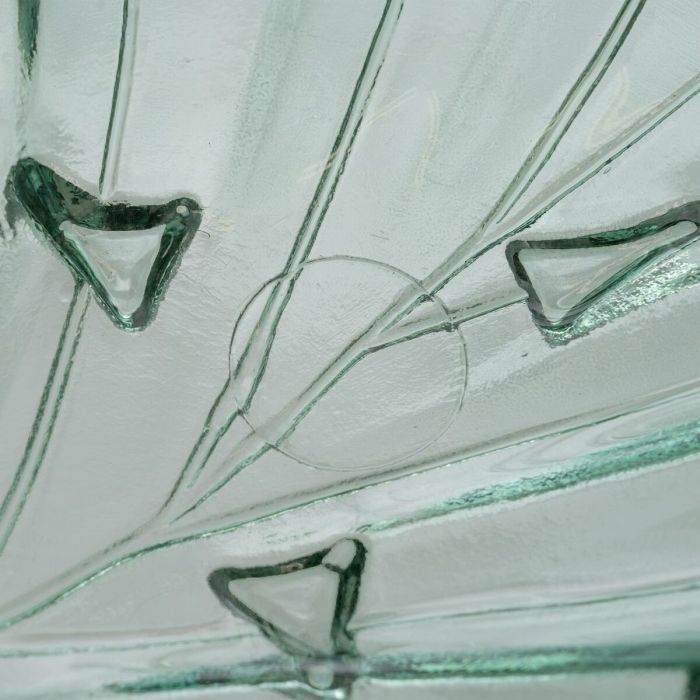 Centro de Mesa 46 x 25 x 12 cm vidrio reciclado Verde 2