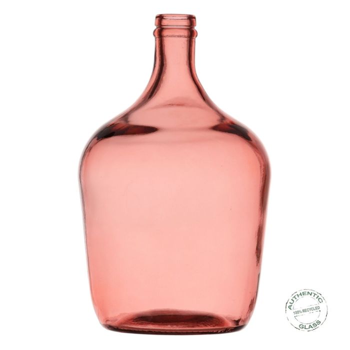 Garrafa Decorativa Rosa vidrio reciclado 18 x 18 x 30 cm 5