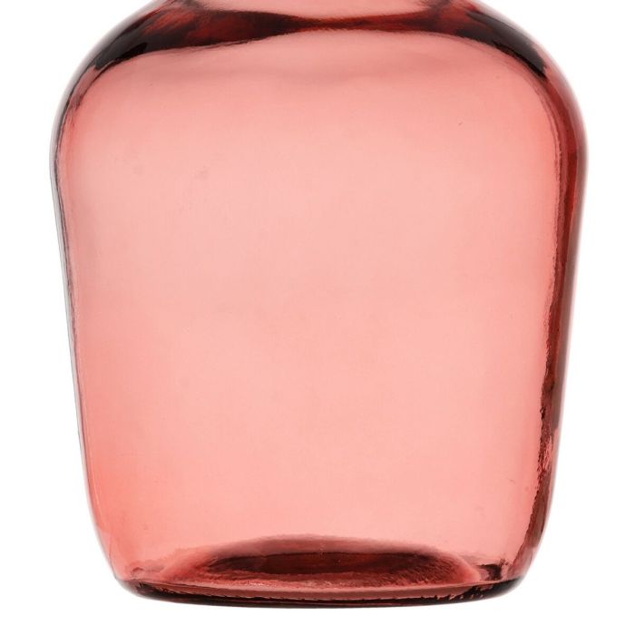 Garrafa Decorativa Rosa vidrio reciclado 18 x 18 x 30 cm 1