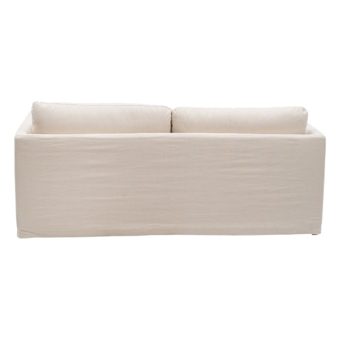 Sofá de 3 Plazas Beige Viscosa 224 x 100 x 94 cm 9