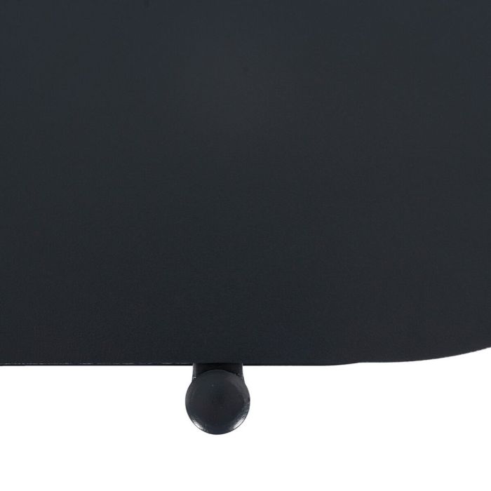 Mueble de TV 90 x 28 x 70,3 cm Negro Acero 2