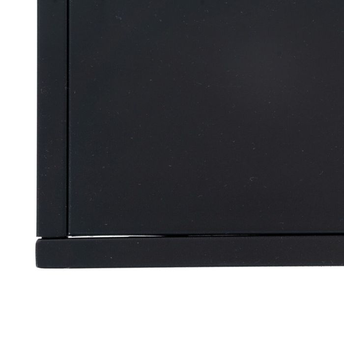 Mueble de TV 120 x 32 x 55 cm Negro Acero 2