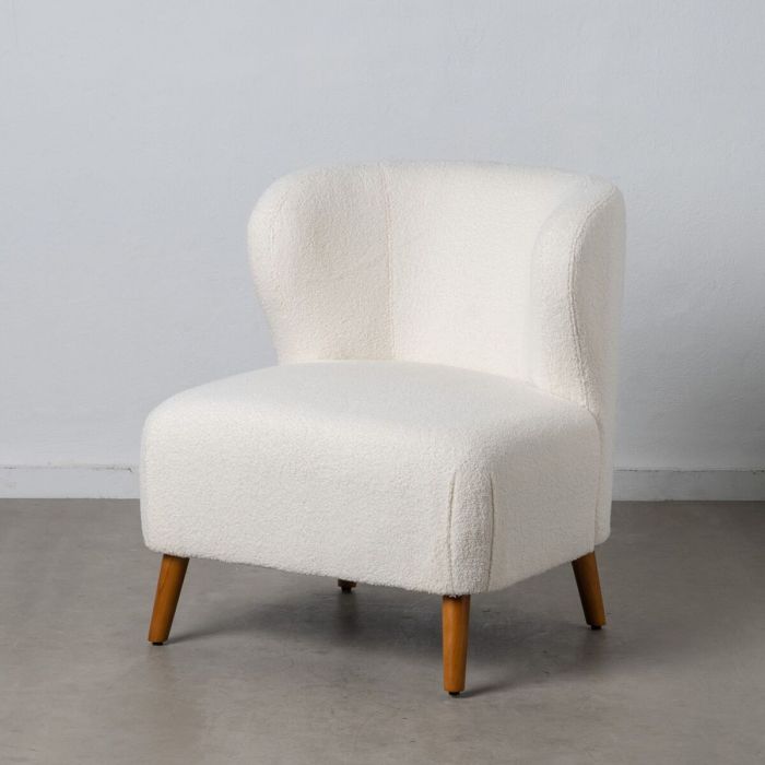 Sillón 72 x 78 x 82 cm Madera de caucho Blanco