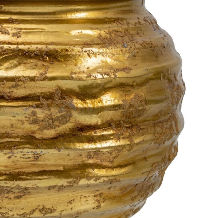 Macetero 30 x 30 x 27 cm Cerámica Dorado 2 Macetero 30 x 30 x 27 cm Cerámica Dorado 2