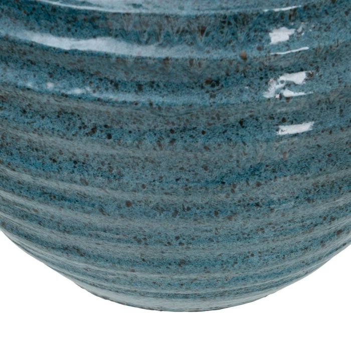 Macetero 37 x 37 x 30 cm Cerámica Azul 1 Macetero 37 x 37 x 30 cm Cerámica Azul 1