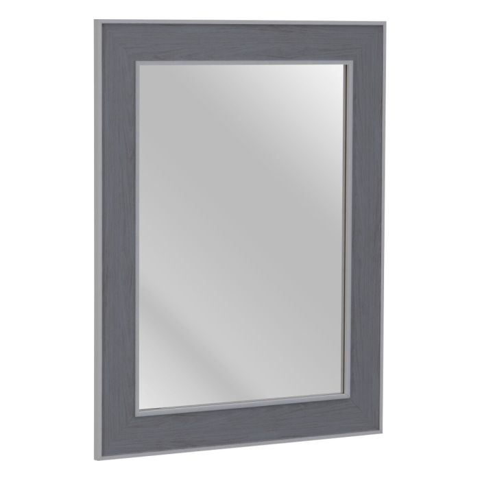 Espejo de pared 66 x 2 x 86 cm Gris Madera Blanco 4