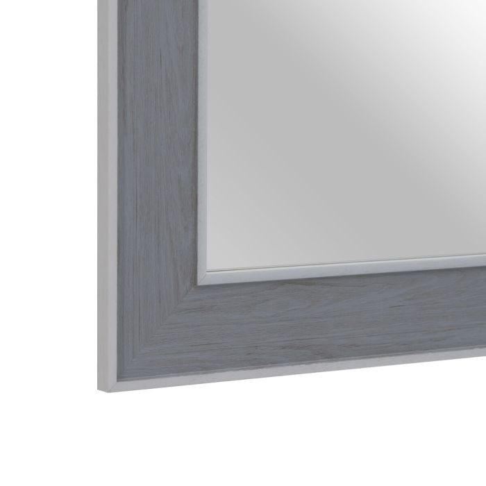 Espejo de pared 66 x 2 x 86 cm Gris Madera Blanco 2
