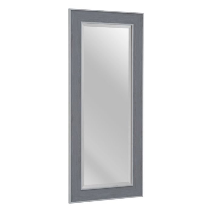 Espejo de pared 56 x 2 x 126 cm Gris Madera Blanco 4