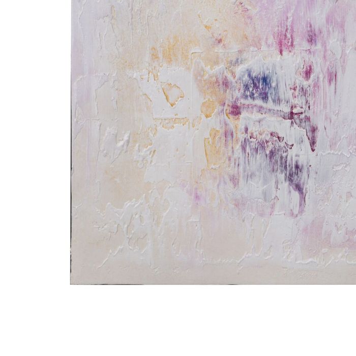 Lienzo Blanco Morado Abstracto 120 x 3,5 x 120 cm 1