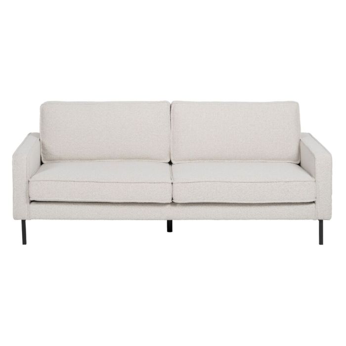 Sofá de 3 Plazas 213 x 87 x 90 cm Blanco Metal 7