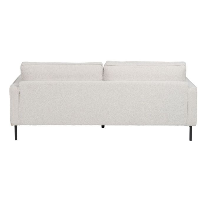 Sofá de 3 Plazas 213 x 87 x 90 cm Blanco Metal 6