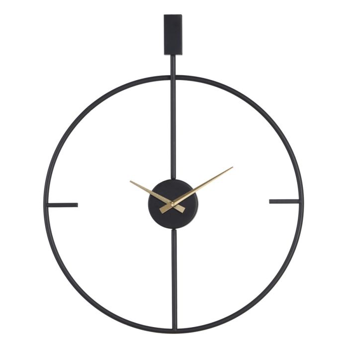 Reloj de Pared 50 x 5 x 62 cm Negro Metal