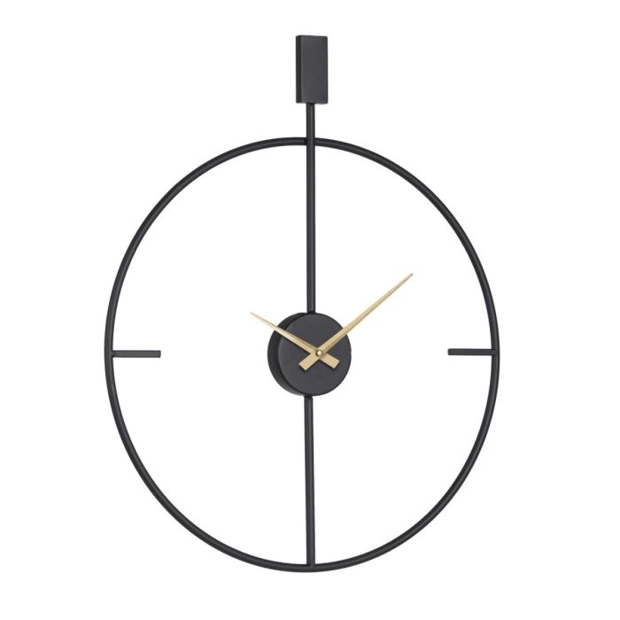 Reloj de Pared 50 x 5 x 62 cm Negro Metal 7