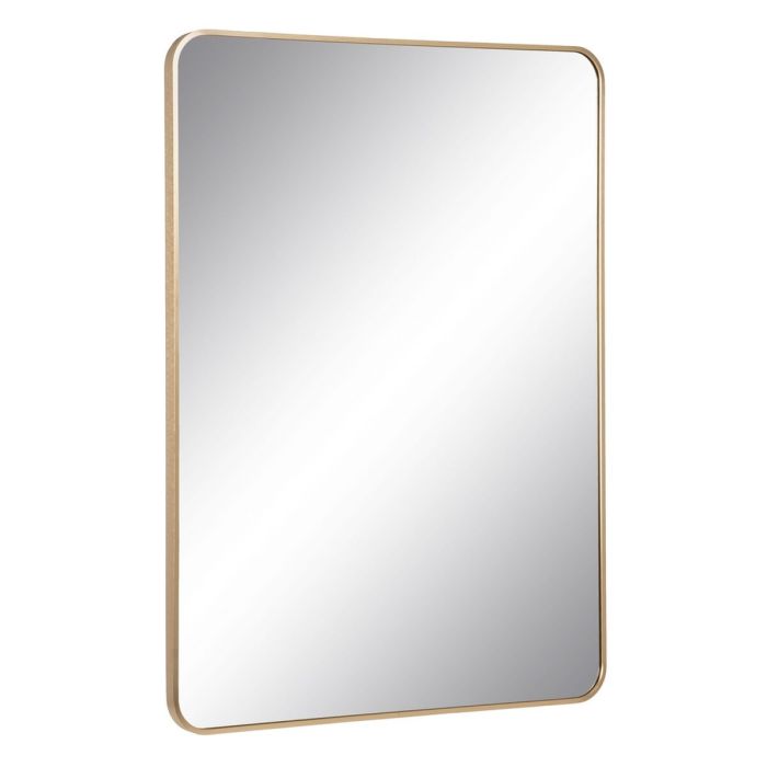 Espejo de pared Dorado Aluminio Cristal 76 x 3 x 101 cm 6