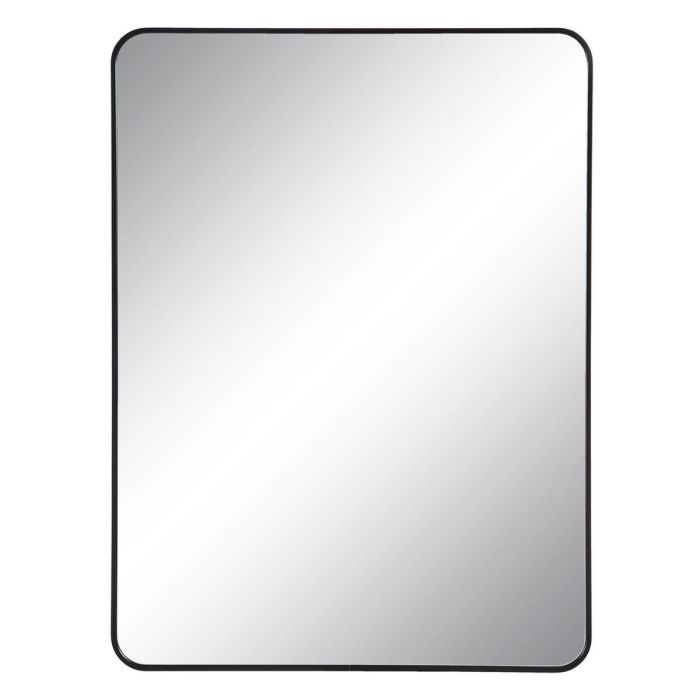 Espejo de pared Negro Aluminio Cristal 76 x 3 x 101 cm