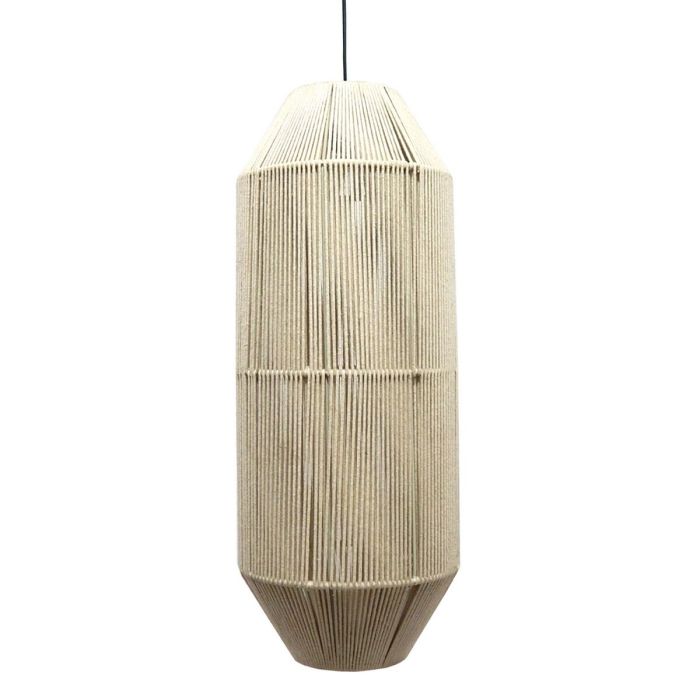 Lámpara de Techo Cuerda Crema 26 x 26 x 65 cm Lámpara de Techo Cuerda Crema 26 x 26 x 65 cm