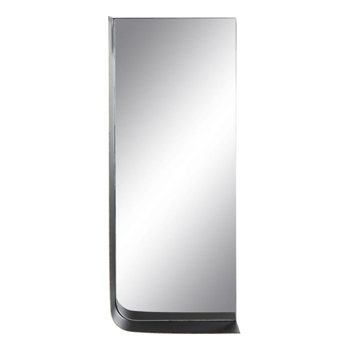 Espejo de pared 20 x 12 x 50 cm Negro Dorado Metal 7
