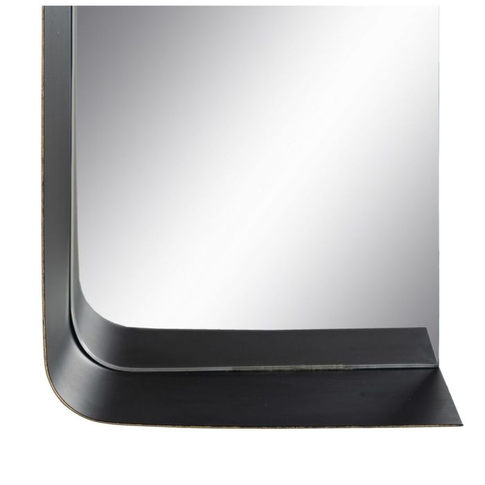 Espejo de pared 20 x 12 x 50 cm Negro Dorado Metal 3
