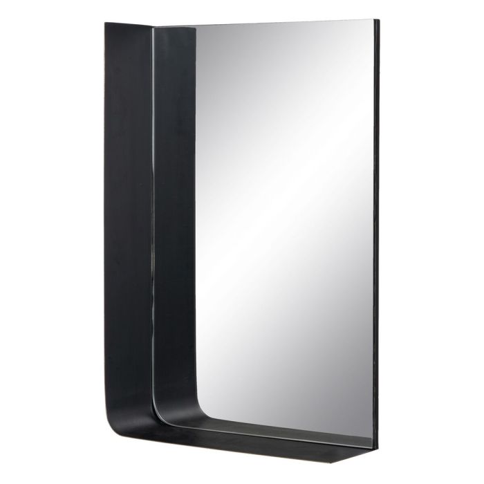 Espejo de pared 40 x 12 x 60 cm Negro Dorado Metal 6