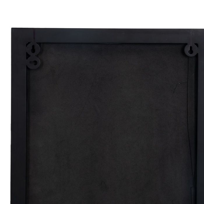 Espejo de pared 40 x 12 x 60 cm Negro Dorado Metal 1