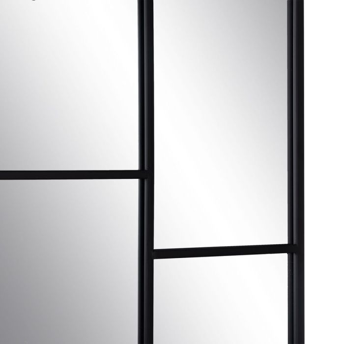 Espejo de pared Negro Cristal Hierro Vertical 60 x 2 x 90 cm 2