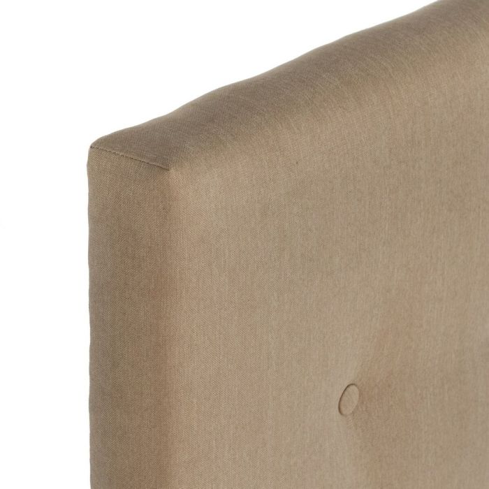 Cabecero de Cama 105 x 8 x 125 cm Tejido Sintético Beige 3 Cabecero de Cama 105 x 8 x 125 cm Tejido Sintético Beige 3