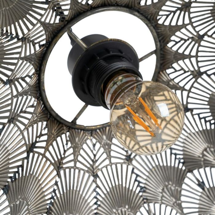 Lámpara de Techo Dorado Plateado Hierro 220-240 V 41,5 x 41,5 x 21 cm 2