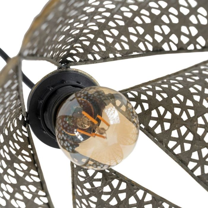 Lámpara de Techo Dorado Plateado Hierro 220-240 V 24 x 24 x 31,5 cm 2