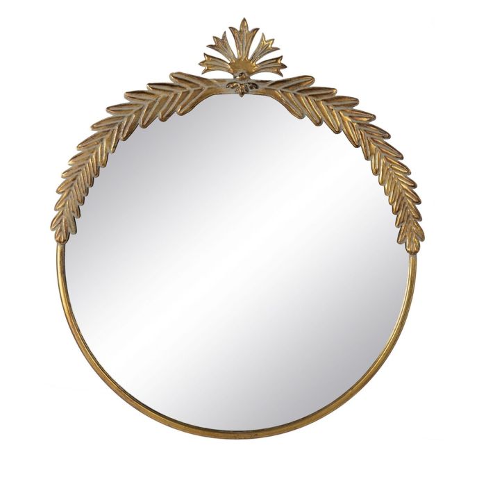 Espejo de pared Dorado Cristal Hierro 63 x 3,5 x 70 cm Espejo de pared Dorado Cristal Hierro 63 x 3,5 x 70 cm