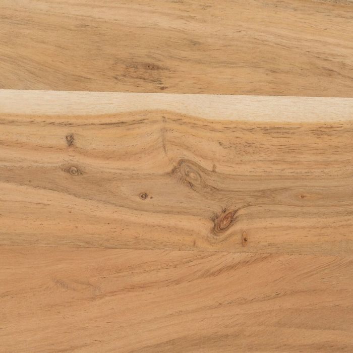 Mesita Auxiliar Natural Hierro Madera de acacia 50 x 50 x 46 cm 2